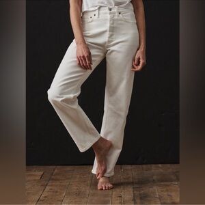 Buck Mason Women's White Rider Jean Sz 24